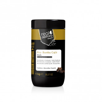 Маска Real Natura SEM SAL PRO-REPARAÇÃO BOMBA CAFÉ для відновлення і росту волосся 1000 г Маска Real Natura SEM SAL PRO-REPARAÇÃO BOMBA CAFÉ для відновлення і росту волосся 1000 г