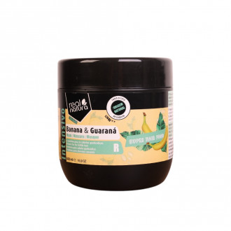 Маска Real Natura SUPER HAIR FOOD BANANA E GUARANÁ для ламкого та слабкого волосся 500 мл 