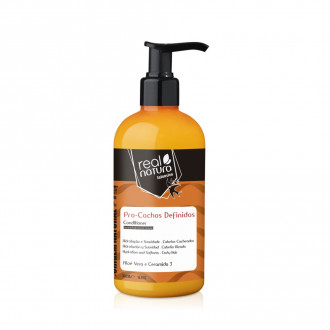 Кондиціонер Real Natura SEM SAL PRO-CACHOS DEFINIDOS для зволоження та розплутування волосся 300 мл  Кондиціонер Real Natura SEM SAL PRO-CACHOS DEFINIDOS для зволоження та розплутування волосся 300 мл