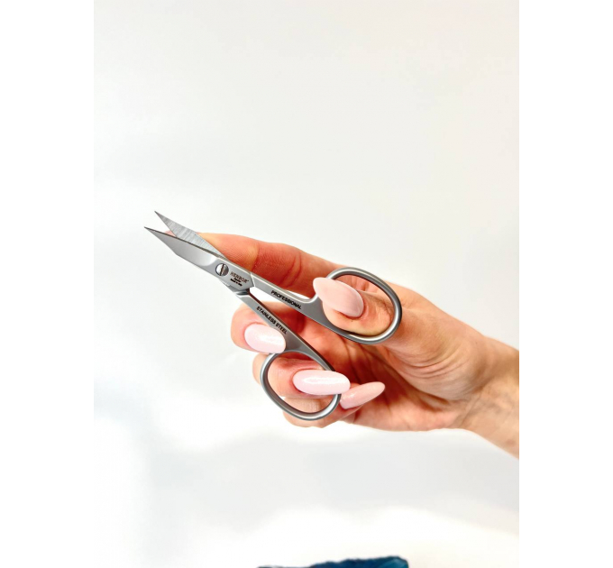 Професійні ножиці для нігтів Henbor Італія (90 мм, загнуті) Н
