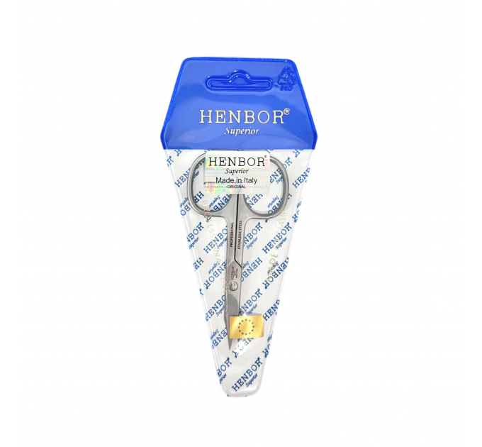 Професійні ножиці для нігтів Henbor Італія (90 мм, загнуті) Н