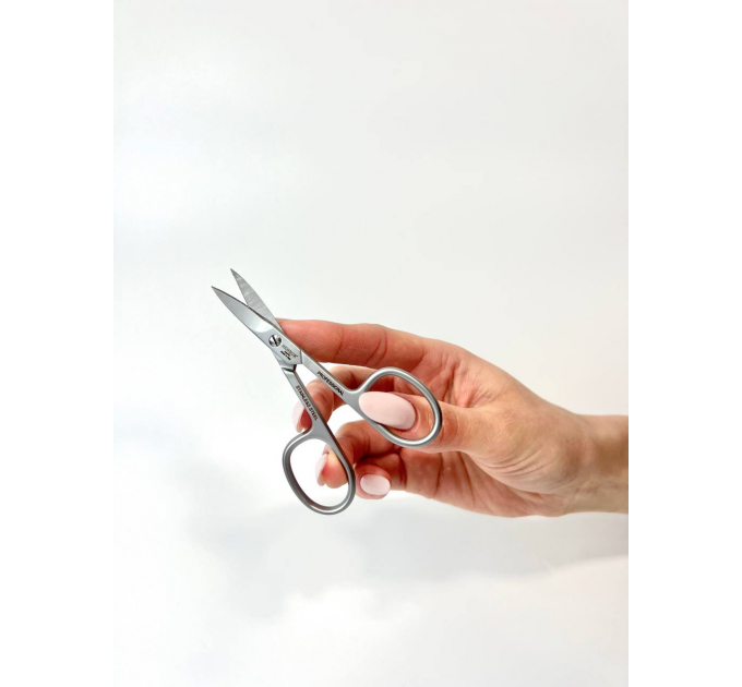 Професійні ножиці для нігтів Henbor Італія (92 мм, загнуті)