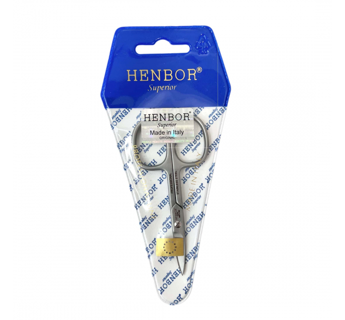 Професійні ножиці для нігтів Henbor Італія (92 мм, загнуті)