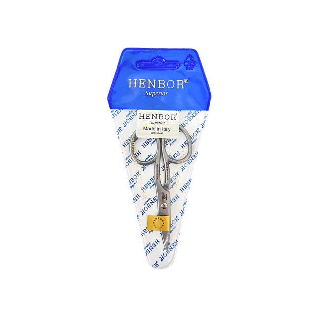 Професійні ножиці для нігтів Henbor Італія (90 мм, загнуті)