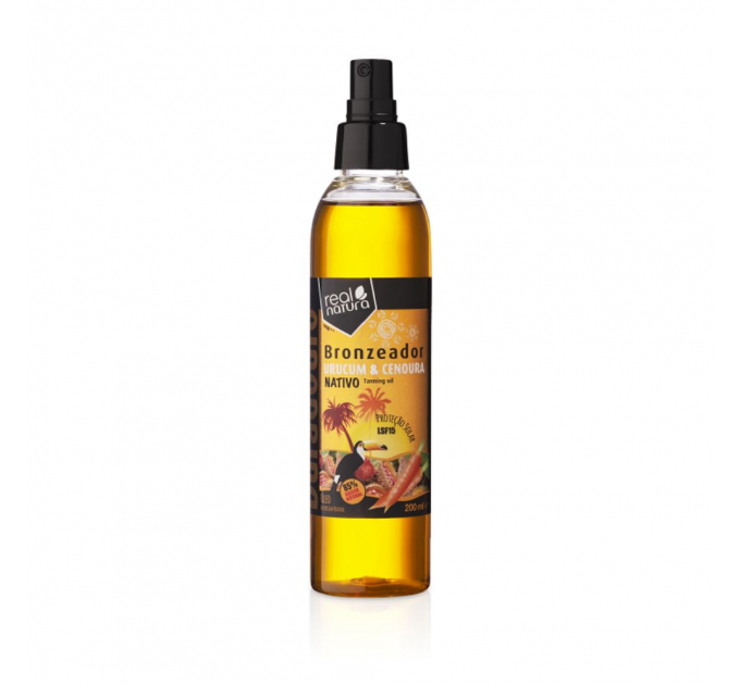 Олія бронзатор для тіла з екстрактом моркви ÓLEO BRONZEADOR URUCUM + CENOURA ( SPF15 ) 200 мл