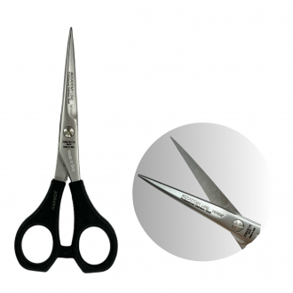 Професійні перукарські ножиці Henbor Італія (140 мм, чорна ручка)