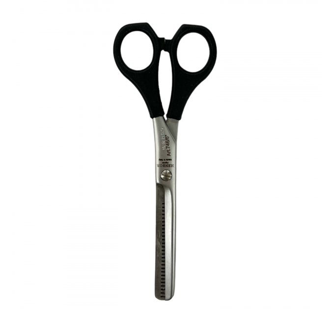Професійні філірувальні ножиці Henbor Італія (155 мм, 1 лезо, чорні) Y