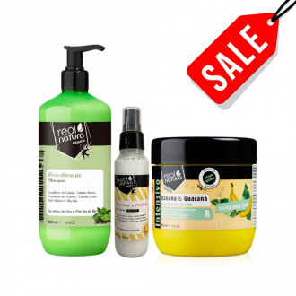 Комплекс Real Natura для жирної шкіри голови, сухого та ламкого волосся по довжині